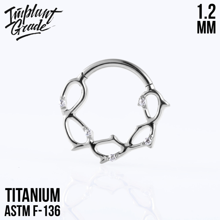 Кольцо-кликер Thorn Implant Grade 1.2 мм титан