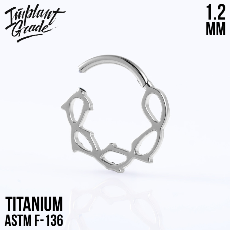 Кольцо-кликер Thorn Implant Grade 1.2 мм титан