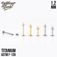 Лабрет Сone Implant Grade 1.2 мм титан 