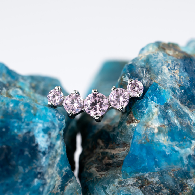 Накрутка 5K vol.2 Pink Mini Implant Grade 1.2 мм титан