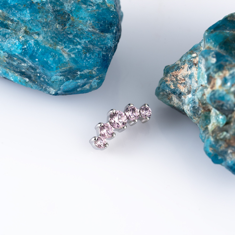 Накрутка 5K vol.2 Pink Mini Implant Grade 1.2 мм титан