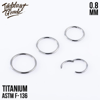 Кольцо-кликер Implant Grade 0.8 мм титан