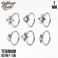 Кольцо-кликер CZ Implant Grade 1 мм титан