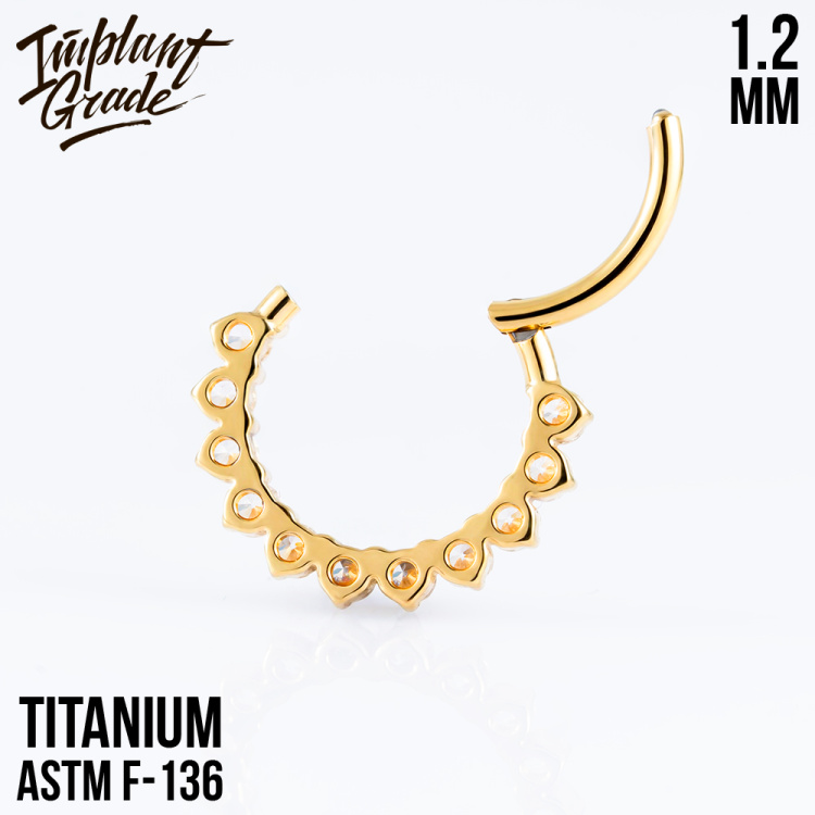 Кольцо-кликер Moana Implant Grade 1.2 мм титан