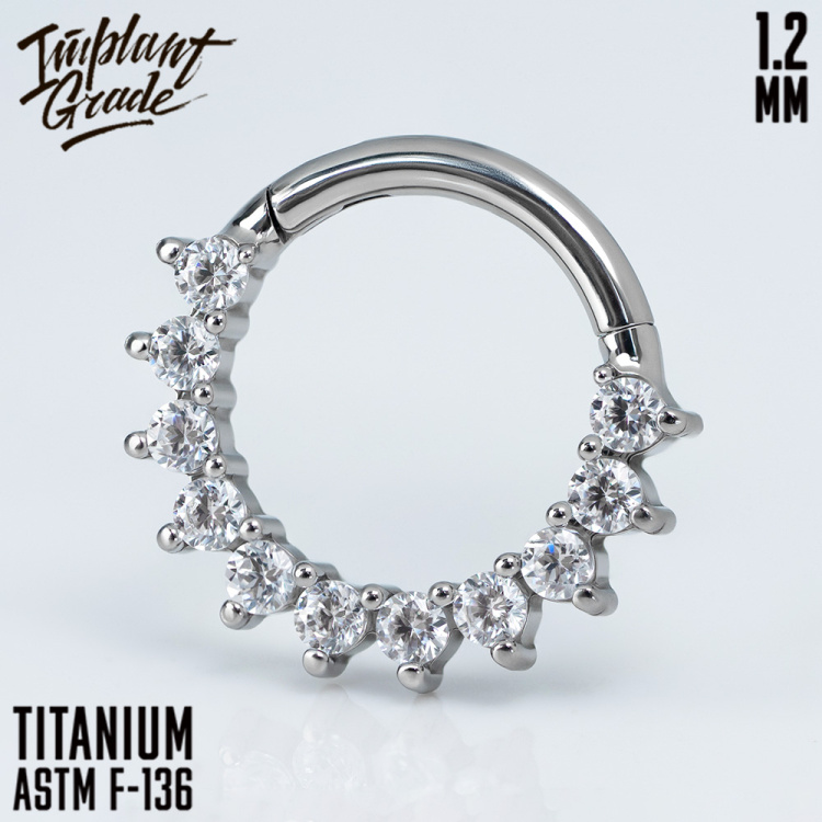 Кольцо-кликер Moana Implant Grade 1.2 мм титан