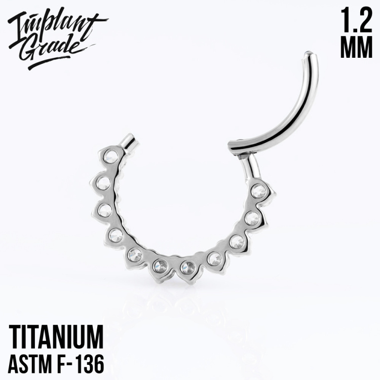 Кольцо-кликер Moana Implant Grade 1.2 мм титан