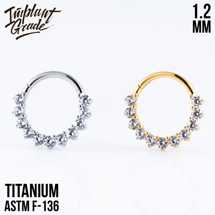 Кольцо-кликер Moana Implant Grade 1.2 мм титан