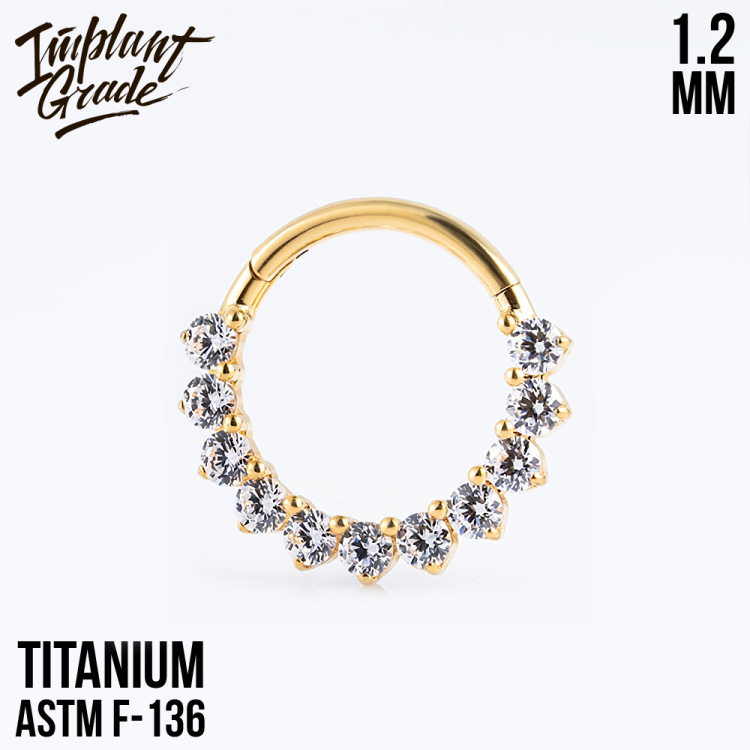 Кольцо-кликер Moana Implant Grade 1.2 мм титан