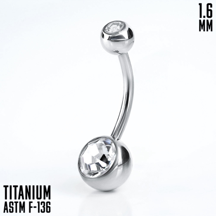 Банан 2 кристалла 1.6 мм титан