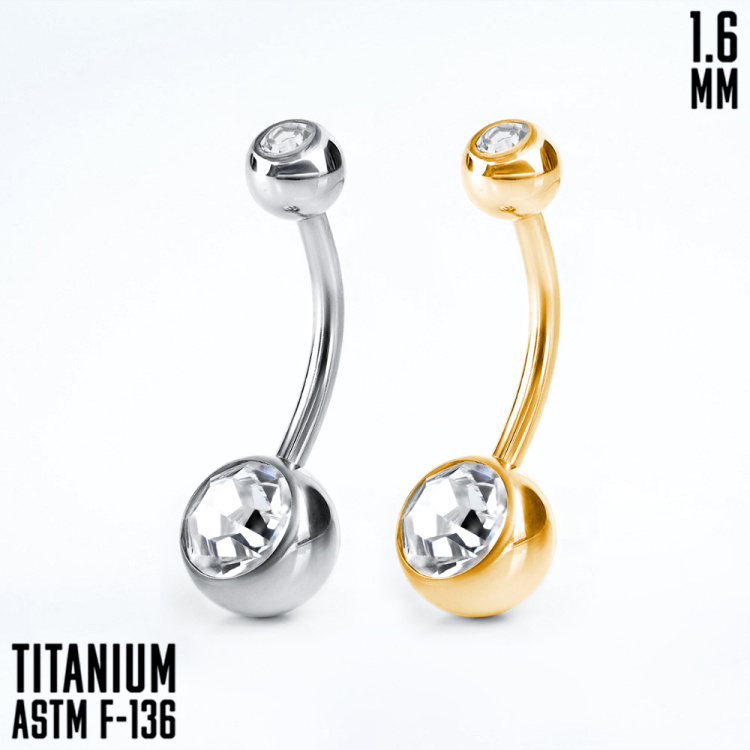 Банан 2 кристалла 1.6 мм титан