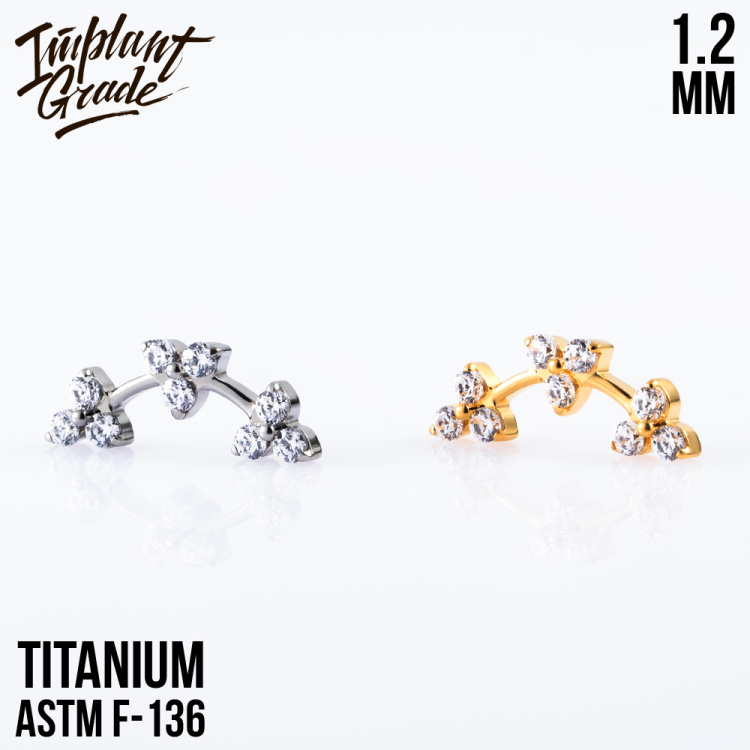 Накрутка Trio Curved Implant Grade 1.2 мм титан 