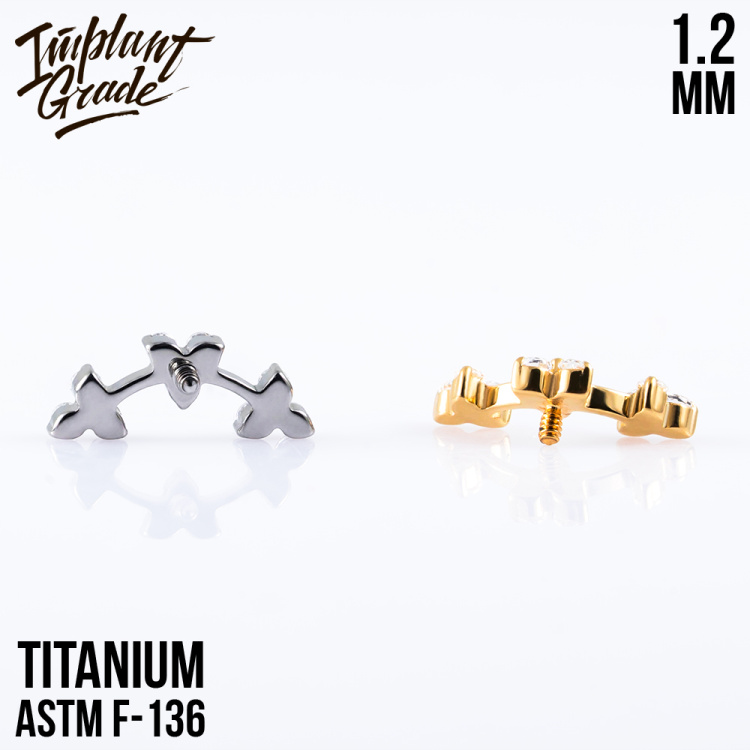 Накрутка Trio Curved Implant Grade 1.2 мм титан 