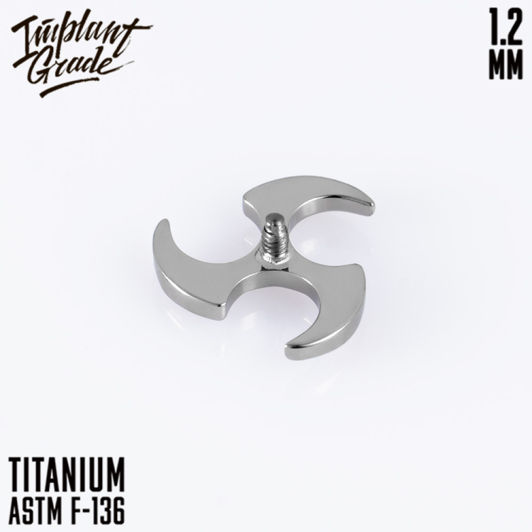 Накрутка Shuriken Implant Grade 1.2 мм титан 