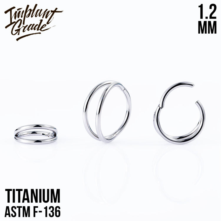 Кольцо-кликер Simple Smile Implant Grade 1.2 мм титан
