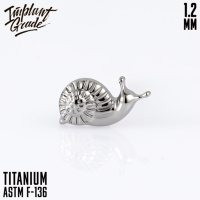 Накрутка Land Snail Implant Grade 1.2 мм титан 