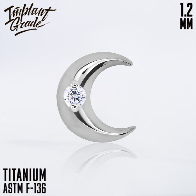 Накрутка Lunar Crystal Implant Grade 1.2 мм титан