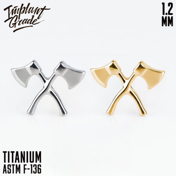 Накрутка Double axe Implant Grade 1.2 мм титан