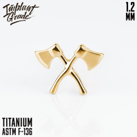 Накрутка Double axe Implant Grade 1.2 мм титан