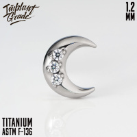 Накрутка Lunar 3 Crystals Implant Grade 1.2 мм титан