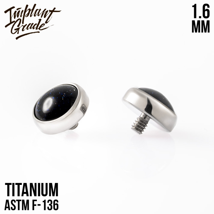 Накрутка Black Onyx Implant Grade 1.6 мм титан Накрутка Black Onyx Implant Grade 1.6 мм титан