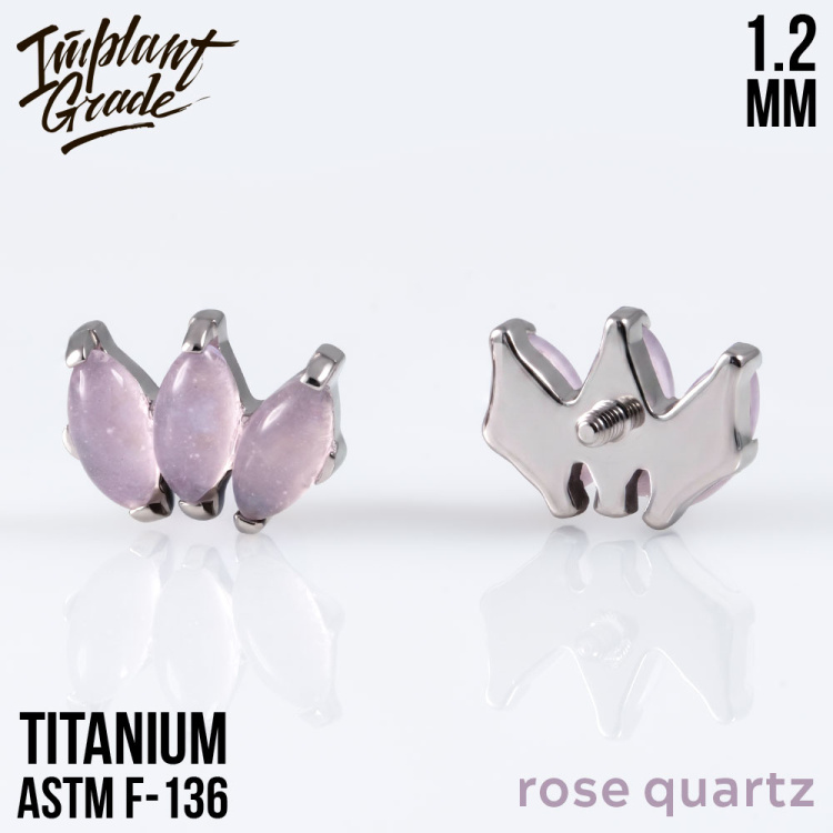 Накрутка Marquise Natural Stone vol.2 Implant Grade 1.2 мм титан