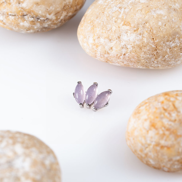 Накрутка Marquise Natural Stone vol.2 Implant Grade 1.2 мм титан