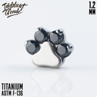 Накрутка Paw Crystal Implant Grade 1.2 мм титан