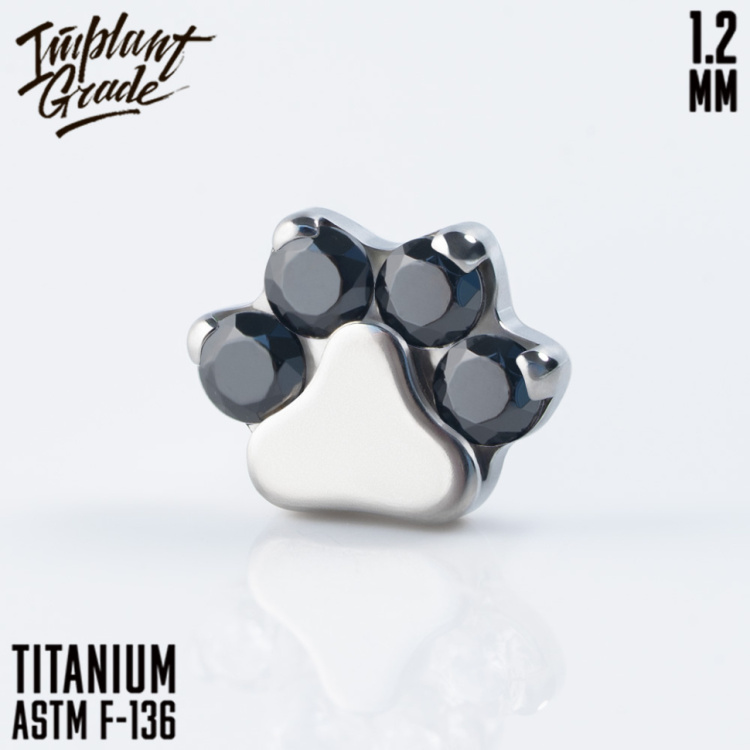 Накрутка Paw Crystal Implant Grade 1.2 мм титан
