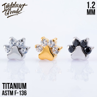 Накрутка Paw Crystal Implant Grade 1.2 мм титан