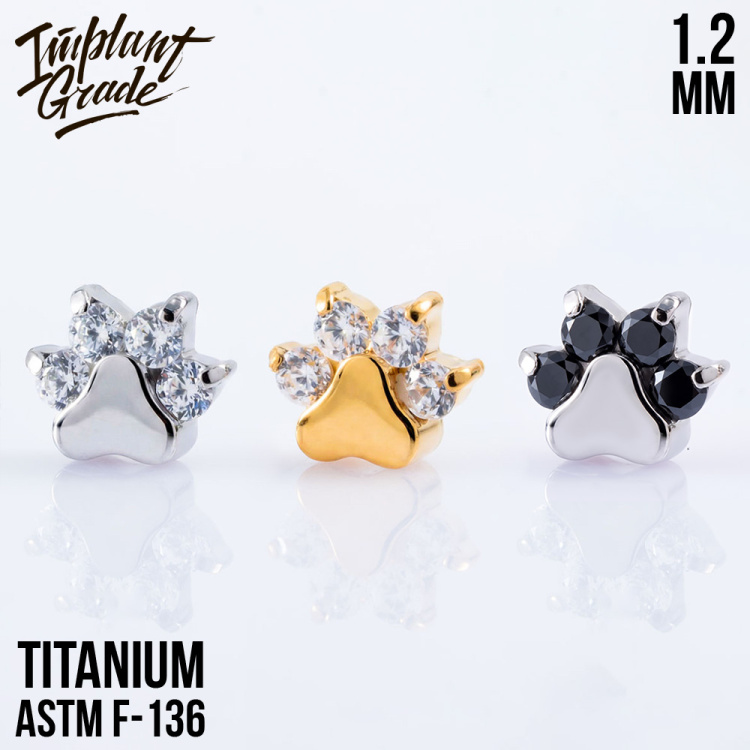 Накрутка Paw Crystal Implant Grade 1.2 мм титан