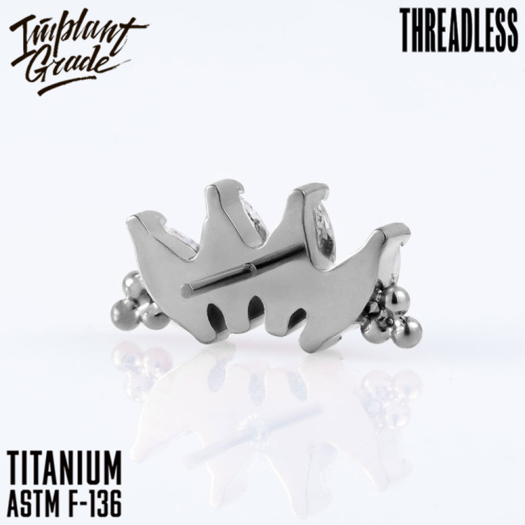 Топ 4K Marquise Bead Безрезьбовой Implant Grade титан