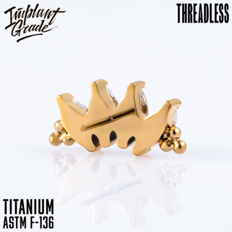 Топ 4K Marquise Bead Безрезьбовой Implant Grade титан