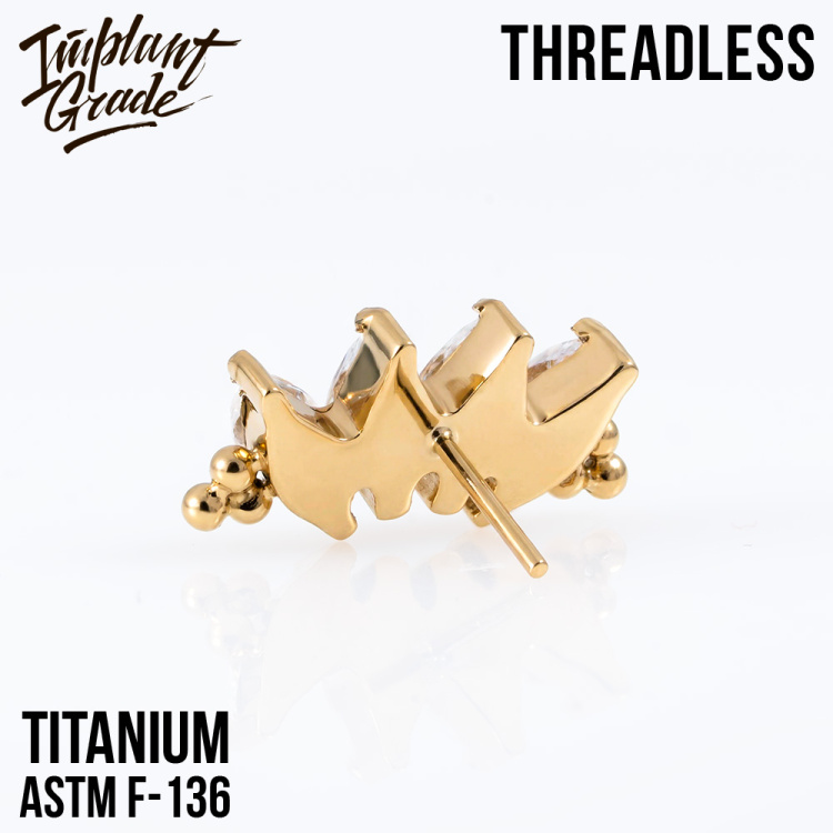 Топ 4K Marquise Bead Безрезьбовой Implant Grade титан