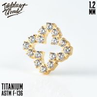 Накрутка Clover CZ mini Implant Grade 1.2 мм титан